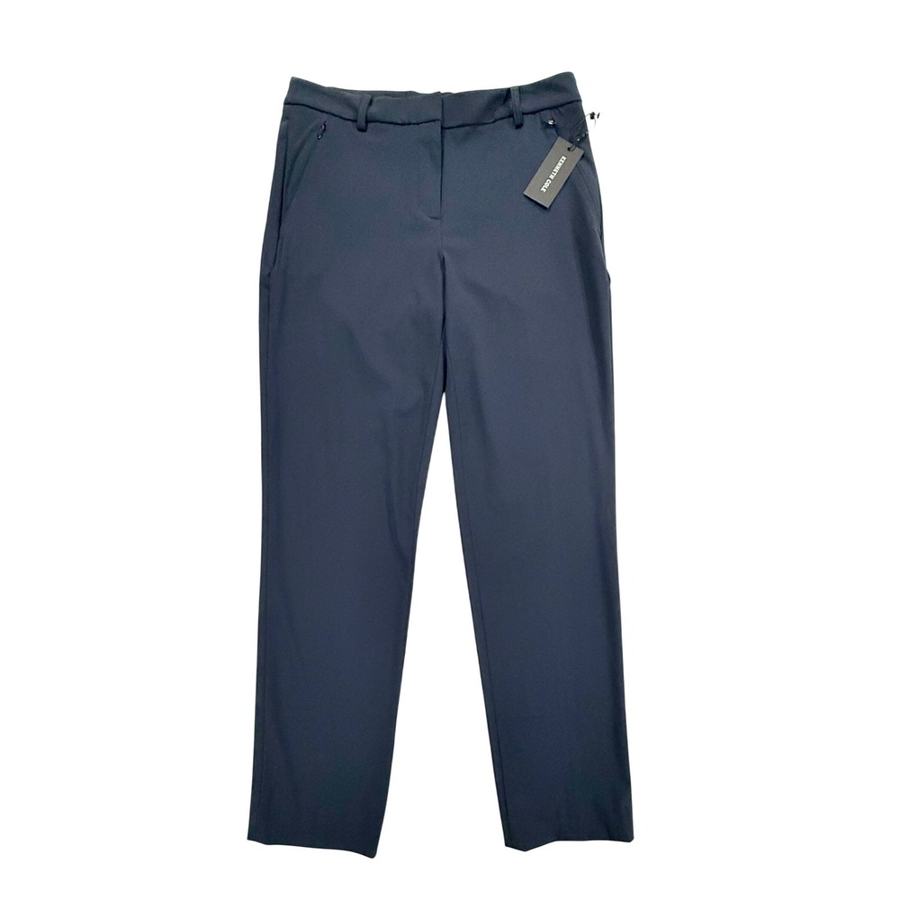 Kenneth Cole Womens Slim Ankle Pants Dark Navy Blue Mid Rise Size 4 NWT W466